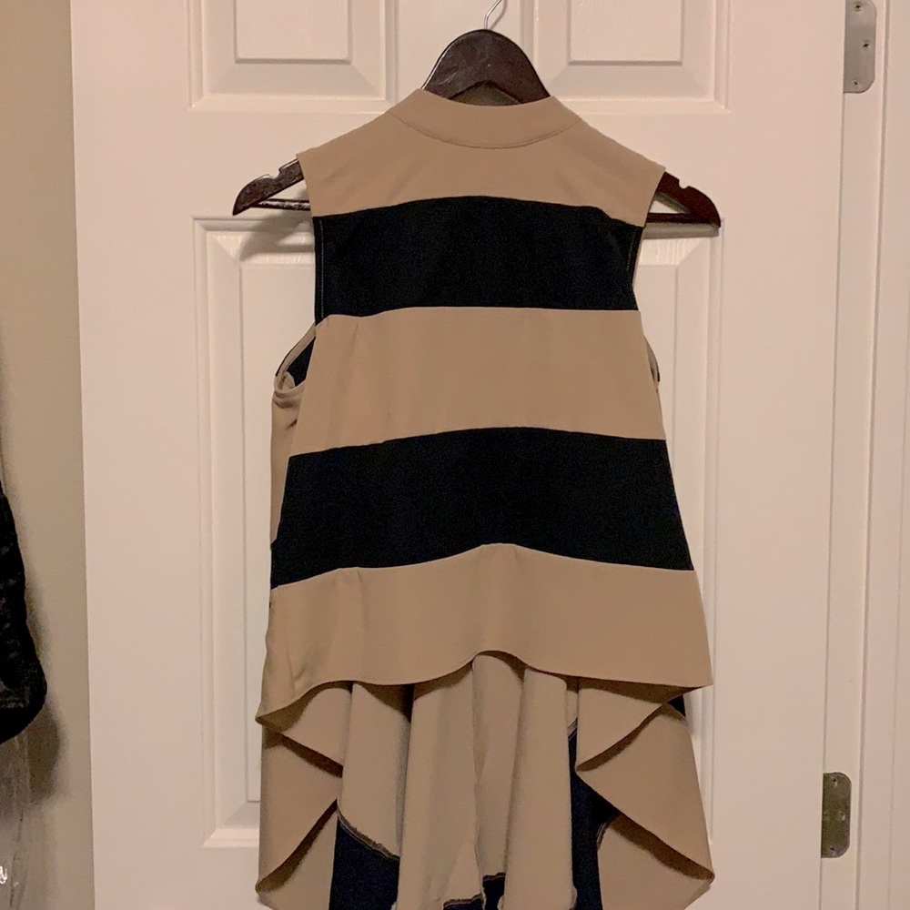 Dramatic crop top with long cape back top by Gracia